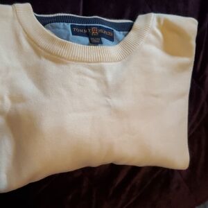 Tommy Hilfiger Men's Off-White Crewneck Sweater